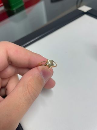 Anillo Oro 18K Circonita Estrella