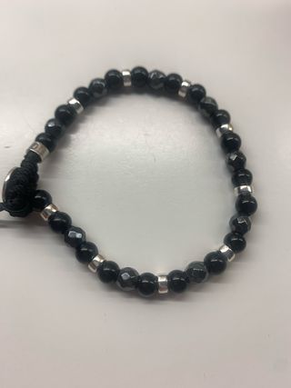 Bracciale Gerba Jewels Uomo Nero e Argento