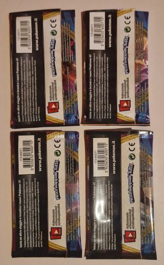 Bustine Pokemon Spada e Scudo ArtSet completoVUOTE