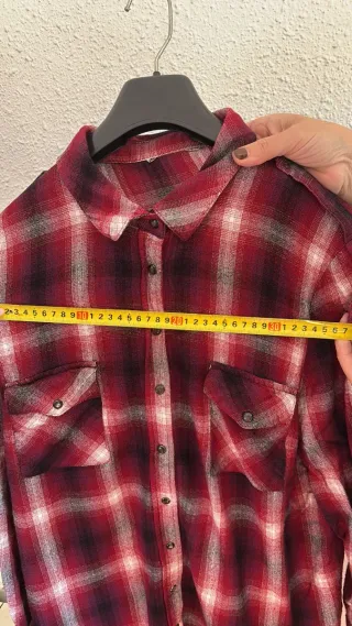 Camisa franela cuadros XXL mujer
