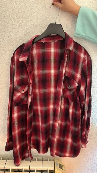 Camisa franela cuadros XXL mujer