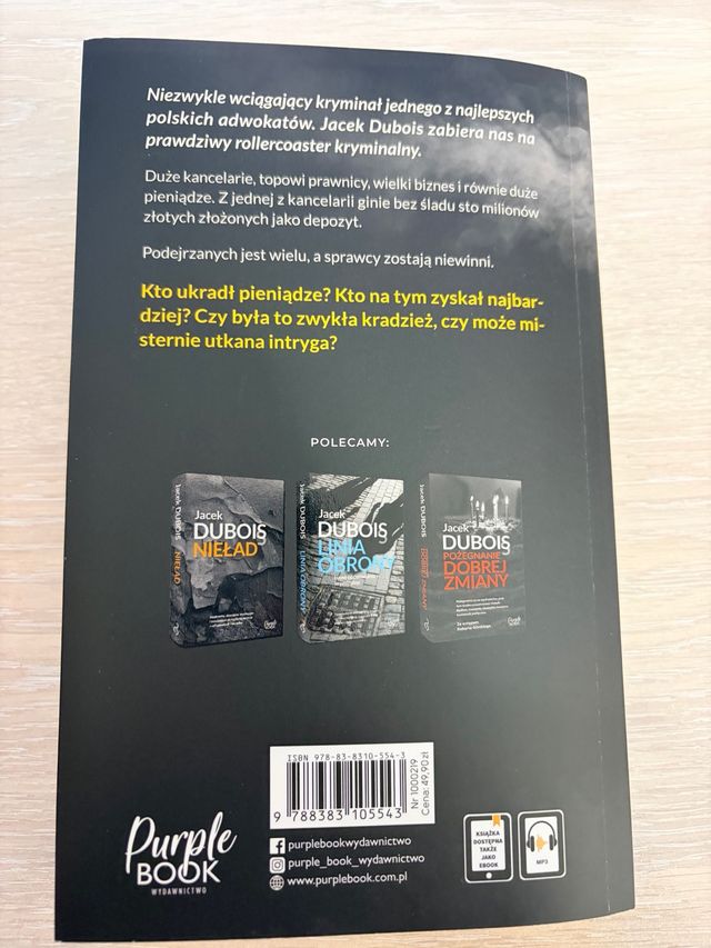 To nie moje pieniądze