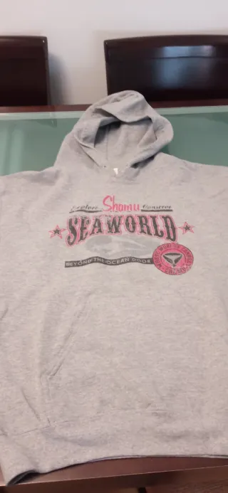 Sudadera Sea World Shamu Estampada Gris