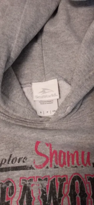 Sudadera Sea World Shamu Estampada Gris