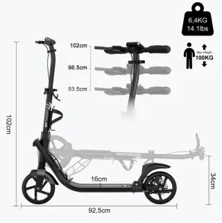 Patinete EVERCROSS Negro