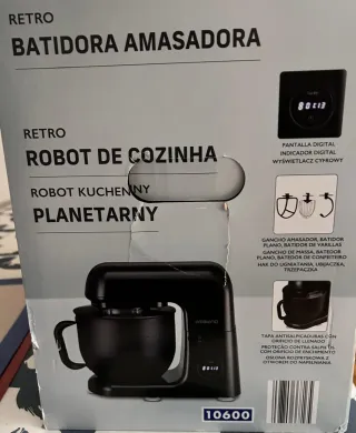 Batidora Amasadora 800W Negra