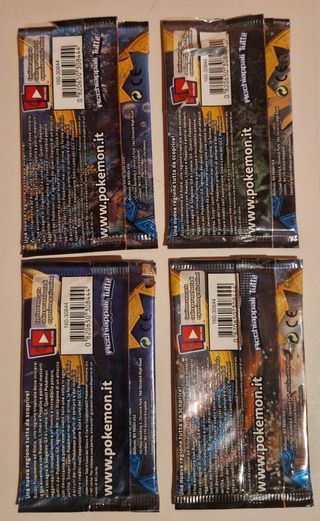 4 Bustine Vuote Pokémon Sole e Luna