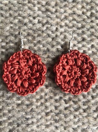 Pendientes Crochet hechos a mano