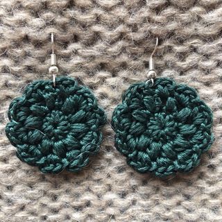 Pendientes Crochet hechos a mano