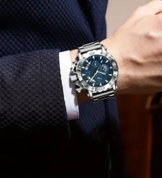 Reloj POEDAGAR Acero Inoxidable Elegante Hombre