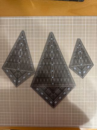 Set 3 Reglas Patchwork Triángulo