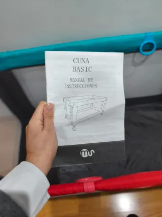 Cuna de viaje con colchoneta