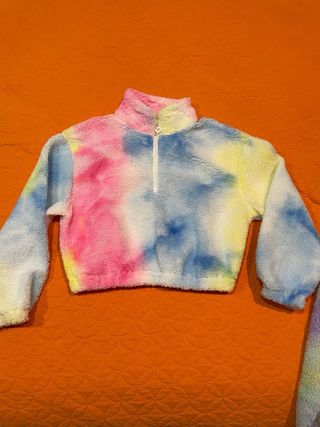 Tuta tie-dye felpata donna