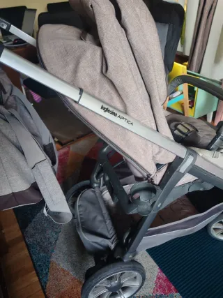 Silla de paseo + cuco + silla coche con base