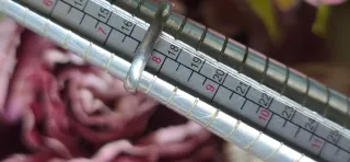 Anillo antiguo cristal azul plata