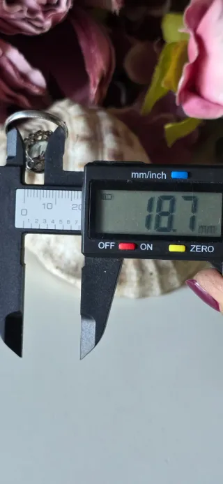 Anillo antiguo cristal azul plata