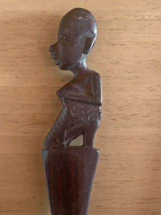 Cuchara Tenedor Madera Kenya África