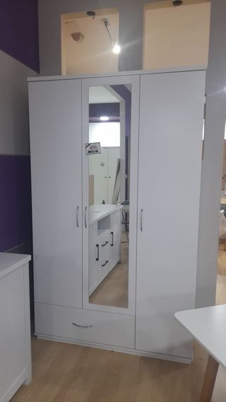Oferta Precio! #Armario 3 puertas espejo 1 cajón