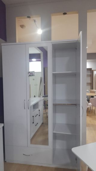 Oferta Precio! #Armario 3 puertas espejo 1 cajón