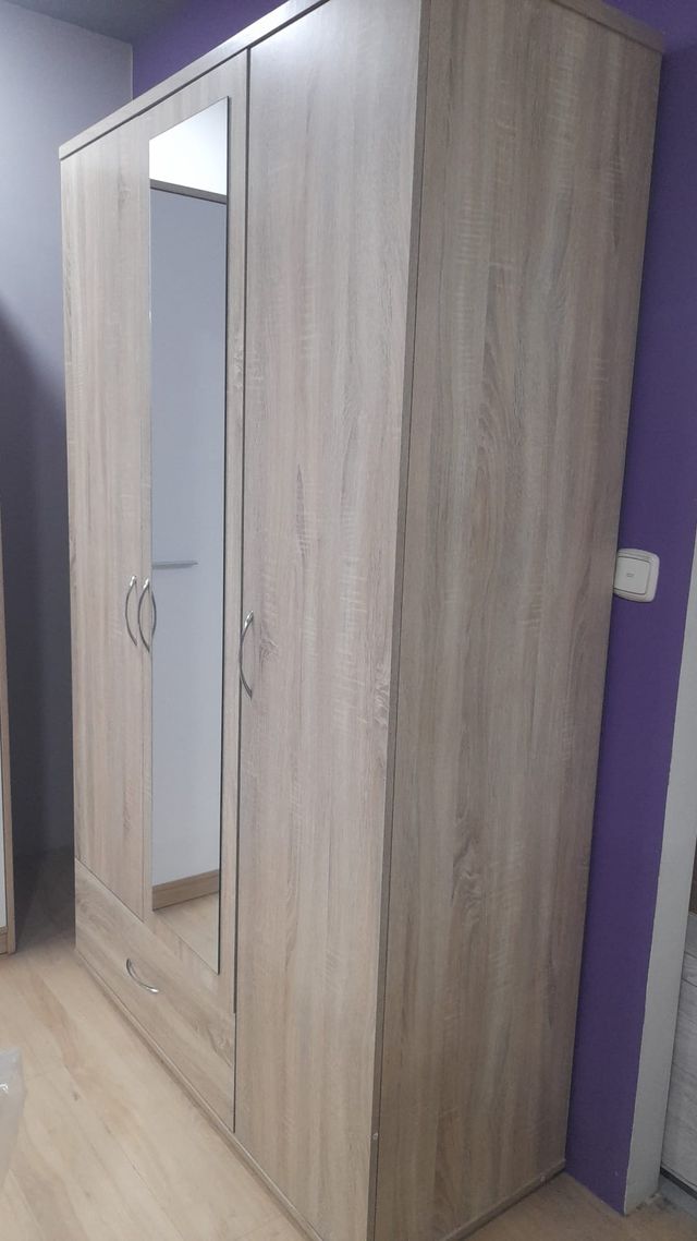 Oferta Precio! #Armario 3 puertas espejo 1 cajón