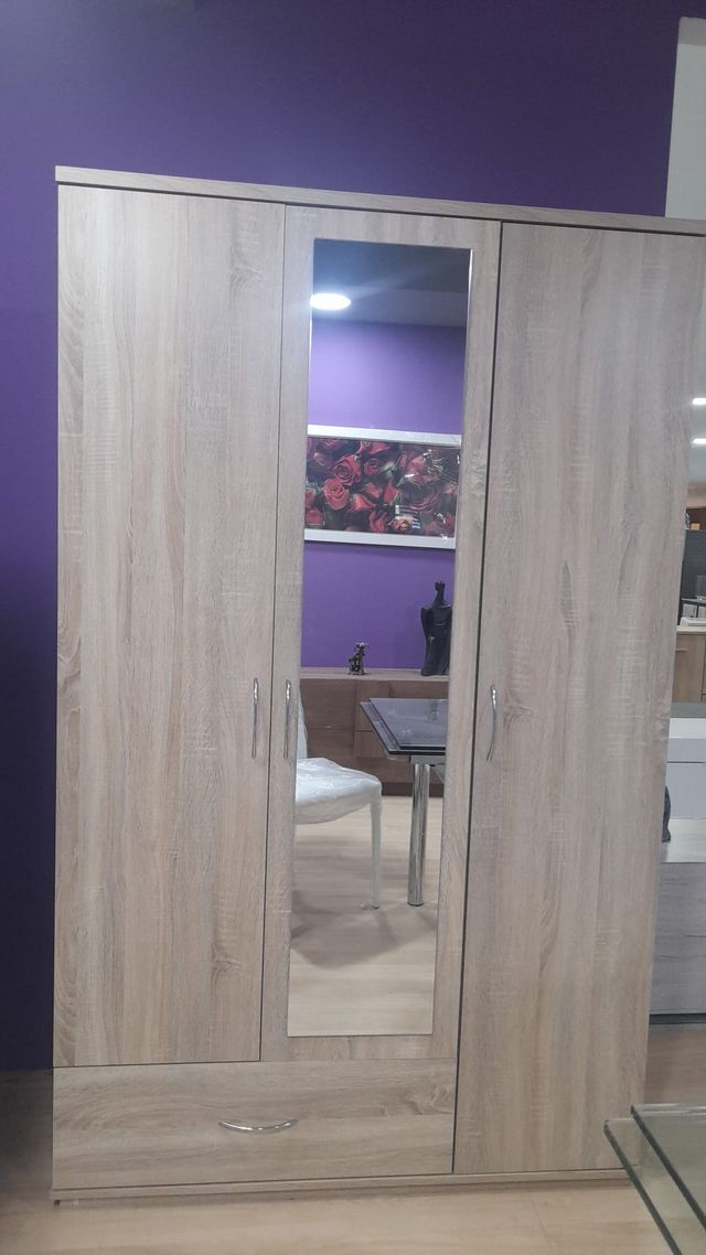 Oferta Precio! #Armario 3 puertas espejo 1 cajón