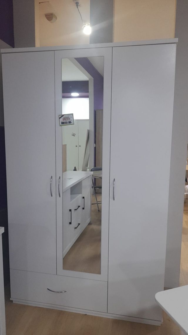 Oferta Precio! #Armario 3 puertas espejo 1 cajón