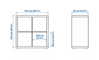 Estantería 4 cubos blanca Ikea