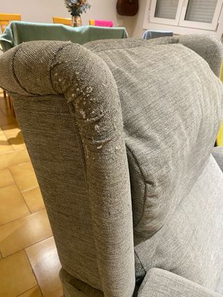 Butaca Eléctrica Reclinable con ayuda. Tela Gris