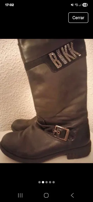 Botas Bikkembergs Piel Talla 35 Negras
