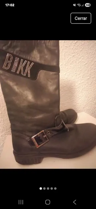 Botas Bikkembergs Piel Talla 35 Negras
