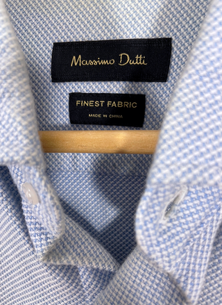 Camisa Massimo Dutti Azul Claro