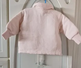 Giubbotto bambina rosa con orsetto e cuori