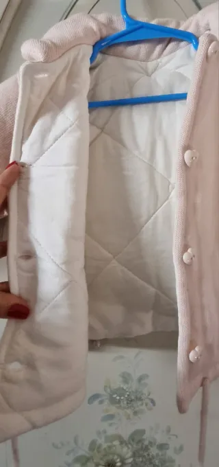 Giubbotto bambina rosa con orsetto e cuori