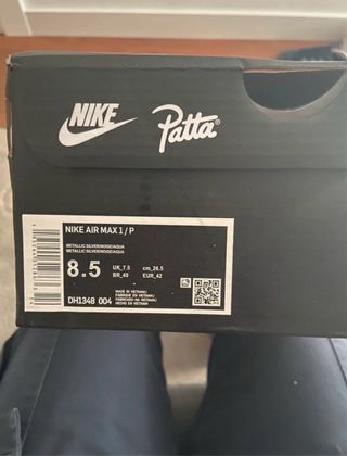 Nike Air Max 1 x Patta Gris/Verde