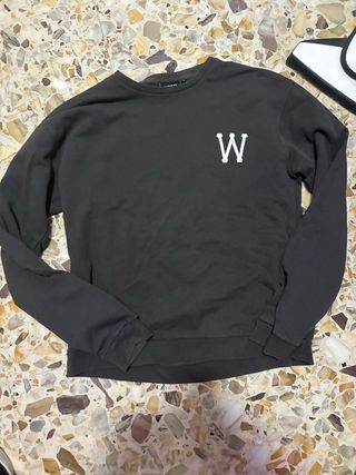 Felpa Wesch Nera con Logo