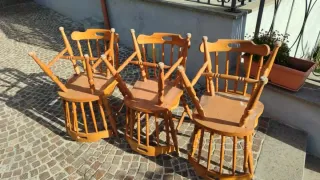 Set 6 Sedie Fratino Legno