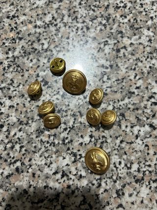 Set Bottoni Oro Vintage