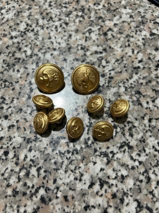 Set Bottoni Oro Vintage