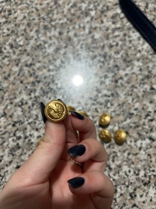 Set Bottoni Oro Vintage