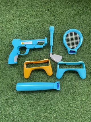Accesorios Wii: Pistola, Raqueta, Golf, Bate