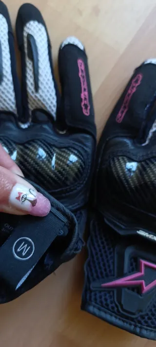 Guantes Alpinestars SMX-1 M Negro/Fucsia