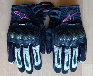 Guantes Alpinestars SMX-1 M Negro/Fucsia