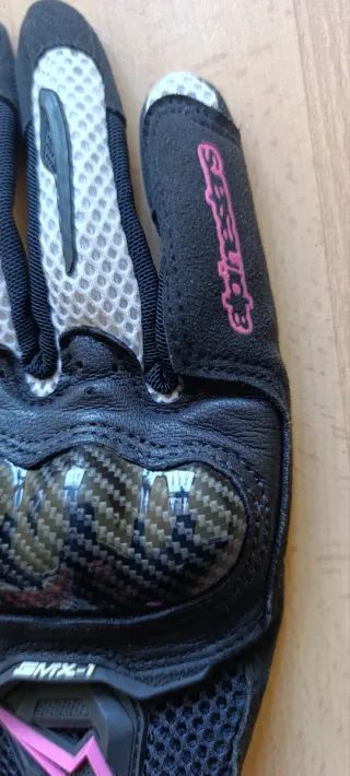 Guantes Alpinestars SMX-1 M Negro/Fucsia