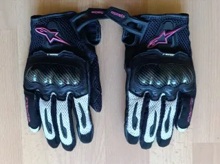 Guantes Alpinestars SMX-1 M Negro/Fucsia