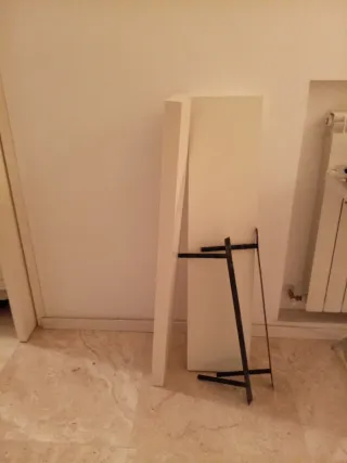2 Mensole Bianche Ikea con Supporti