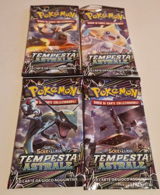 Bustine Pokemon Sole e Luna Tempesta Astrale VUOTE