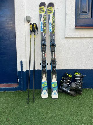 Conjunto Esquís Salomon Rti 80 Adulto