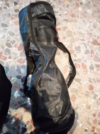 Patin electrico azul con funda