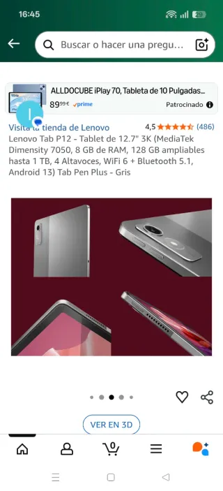 Lenovo Tab P12 Plata