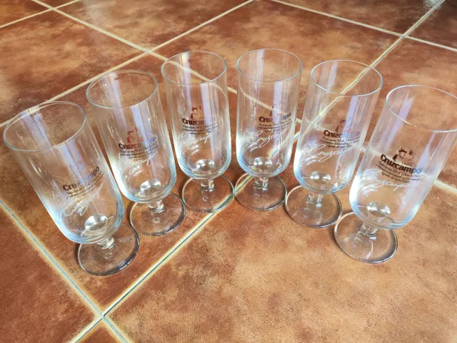 6 Copos Cruzcampo Originais + Caixa